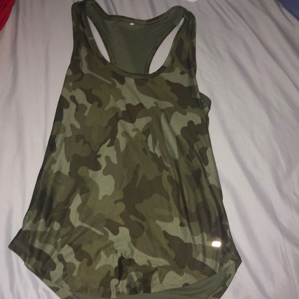 camo workout tank top